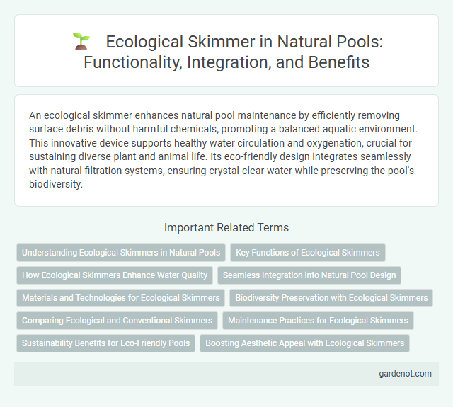 Ecological Skimmer in Natural Pools: Functionality, Integration, and Benefits
