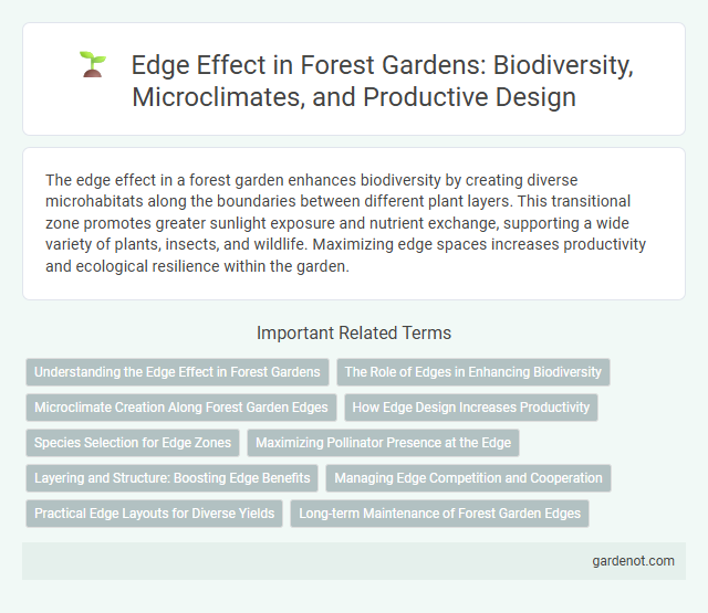 Edge Effect in Forest Gardens: Biodiversity, Microclimates, and Productive Design