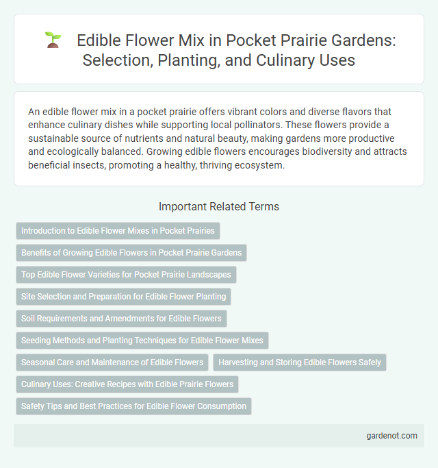 Edible Flower Mix in Pocket Prairie Gardens: Selection, Planting, and Culinary Uses