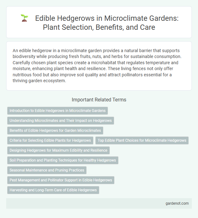 Edible Hedgerows in Microclimate Gardens: Plant Selection, Benefits, and Care