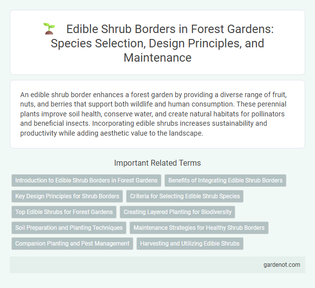 Edible Shrub Borders in Forest Gardens: Species Selection, Design Principles, and Maintenance