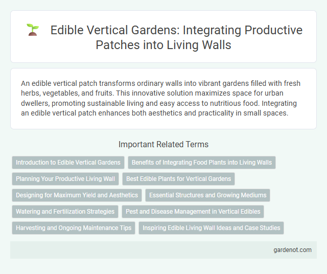 Edible Vertical Gardens: Integrating Productive Patches into Living Walls