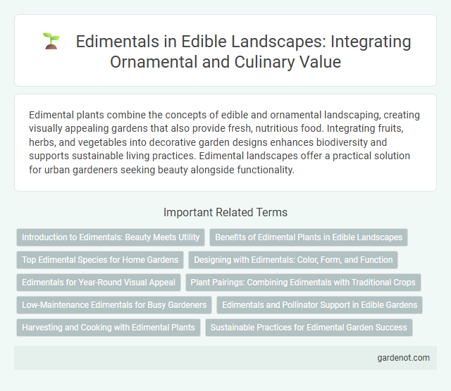 Edimentals in Edible Landscapes: Integrating Ornamental and Culinary Value