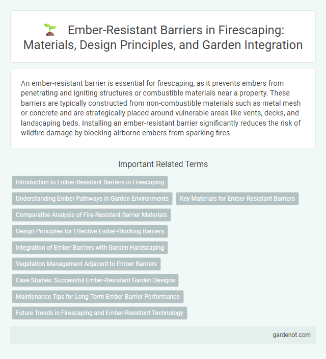 Ember-Resistant Barriers in Firescaping: Materials, Design Principles, and Garden Integration