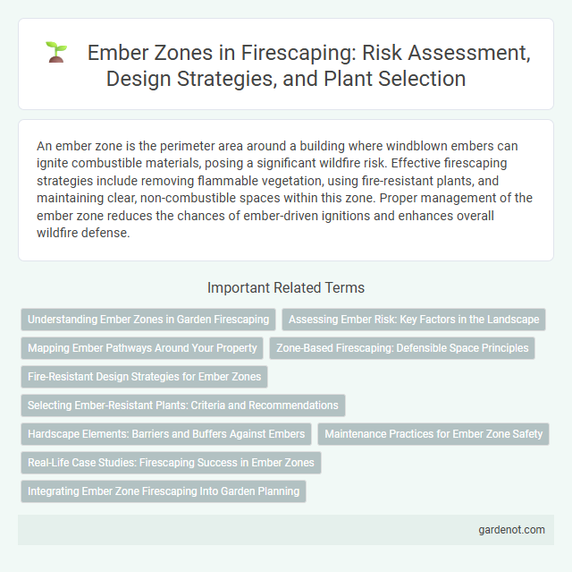 Ember Zones in Firescaping: Risk Assessment, Design Strategies, and Plant Selection