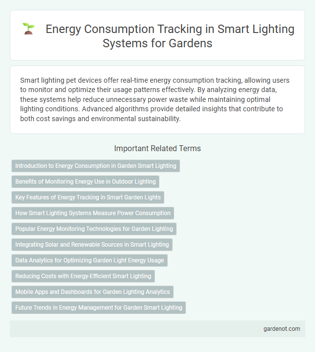 Energy Consumption Tracking in Smart Lighting Systems for Gardens