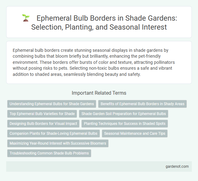 Ephemeral Bulb Borders in Shade Gardens: Selection, Planting, and Seasonal Interest