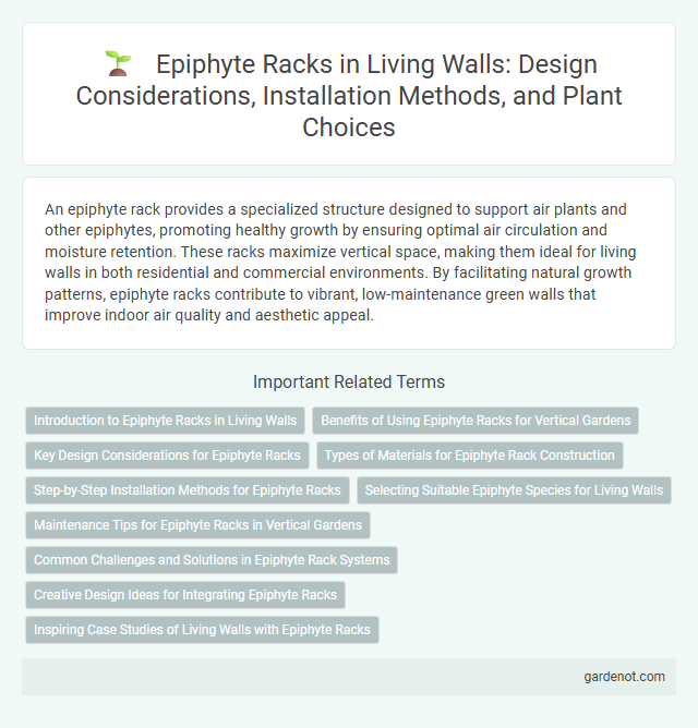 Epiphyte Racks in Living Walls: Design Considerations, Installation Methods, and Plant Choices