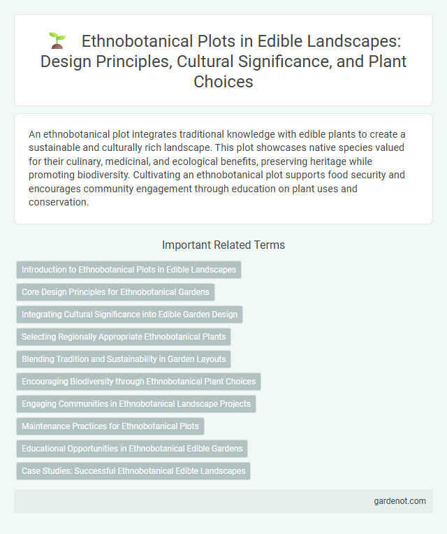 Ethnobotanical Plots in Edible Landscapes: Design Principles, Cultural Significance, and Plant Choices