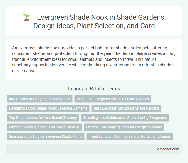 Evergreen Shade Nook in Shade Gardens: Design Ideas, Plant Selection, and Care