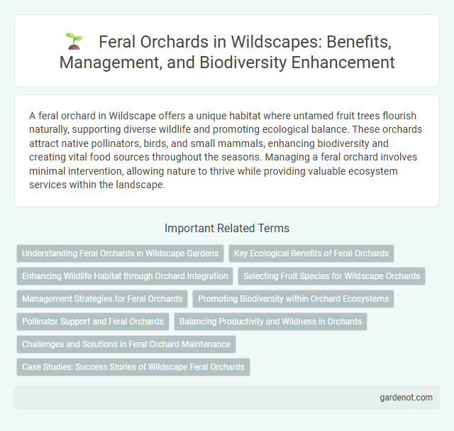 Feral Orchards in Wildscapes: Benefits, Management, and Biodiversity Enhancement