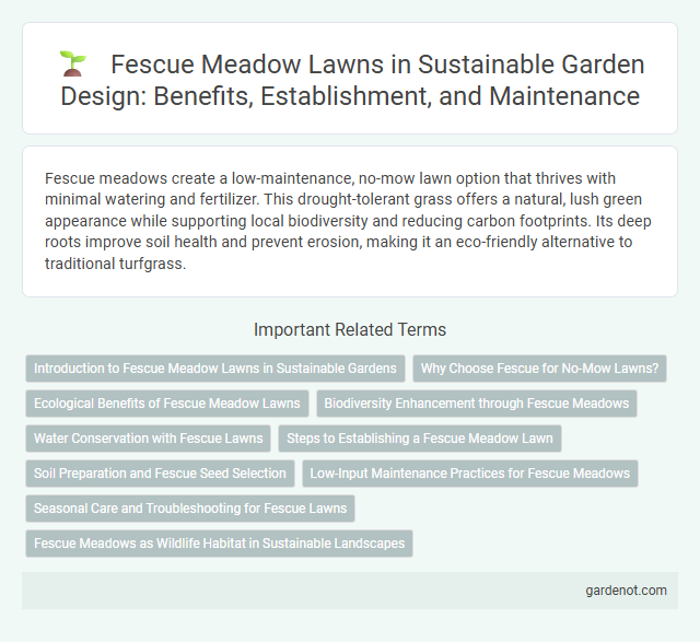Fescue Meadow Lawns in Sustainable Garden Design: Benefits, Establishment, and Maintenance