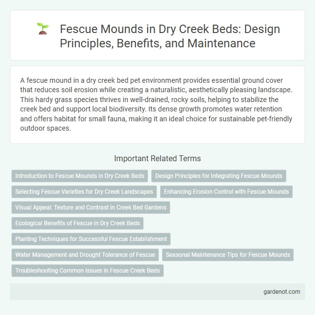 Fescue Mounds in Dry Creek Beds: Design Principles, Benefits, and Maintenance
