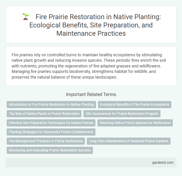 Fire Prairie Restoration in Native Planting: Ecological Benefits, Site Preparation, and Maintenance Practices