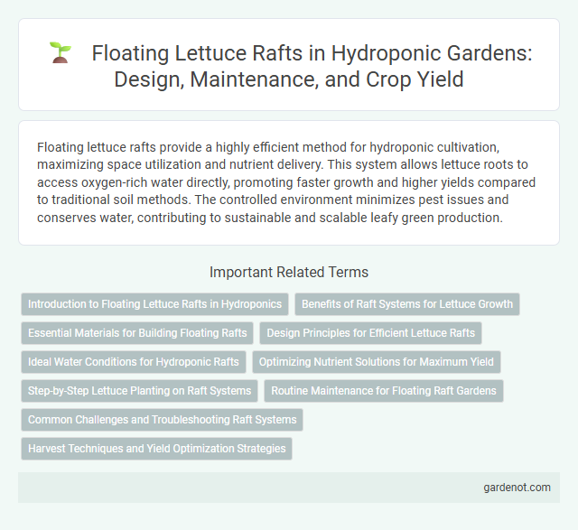Floating Lettuce Rafts in Hydroponic Gardens: Design, Maintenance, and Crop Yield