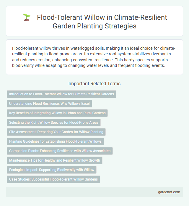 Flood-Tolerant Willow in Climate-Resilient Garden Planting Strategies