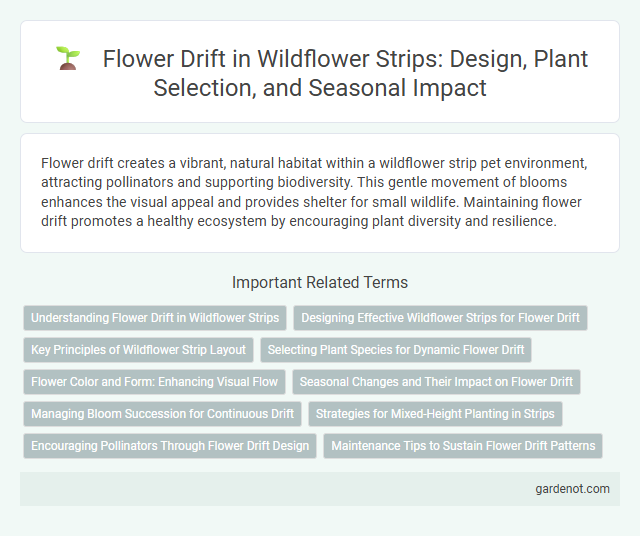 Flower Drift in Wildflower Strips: Design, Plant Selection, and Seasonal Impact