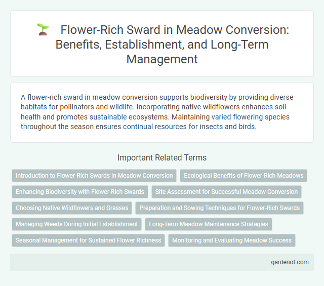 Flower-Rich Sward in Meadow Conversion: Benefits, Establishment, and Long-Term Management
