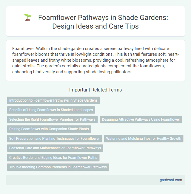 Foamflower Pathways in Shade Gardens: Design Ideas and Care Tips