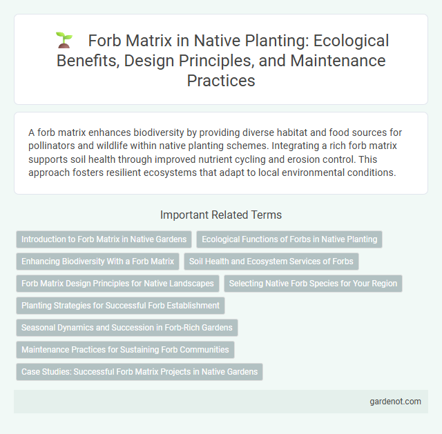 Forb Matrix in Native Planting: Ecological Benefits, Design Principles, and Maintenance Practices