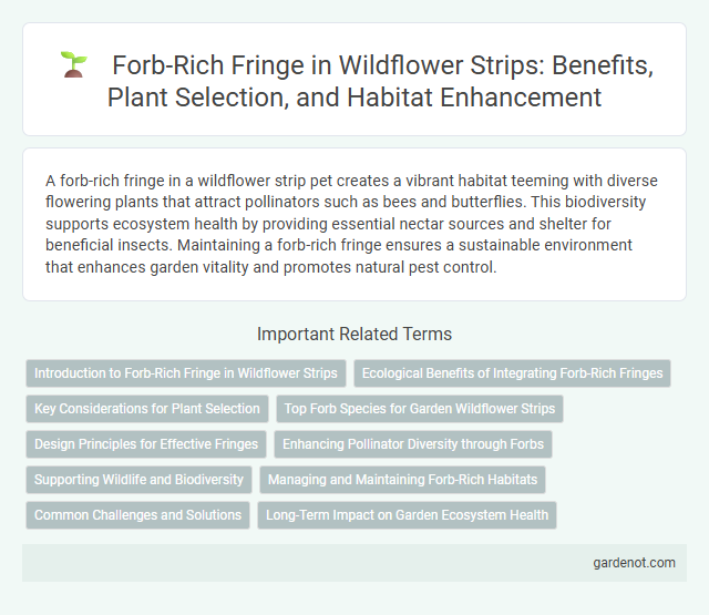 Forb-Rich Fringe in Wildflower Strips: Benefits, Plant Selection, and Habitat Enhancement