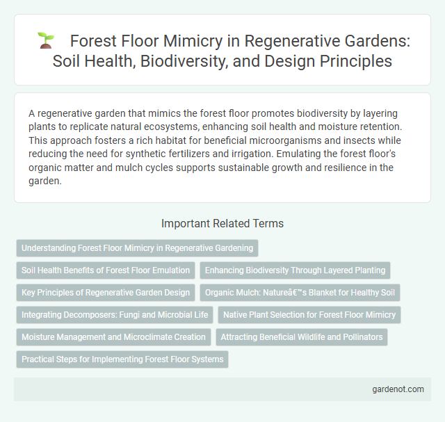 Forest Floor Mimicry in Regenerative Gardens: Soil Health, Biodiversity, and Design Principles