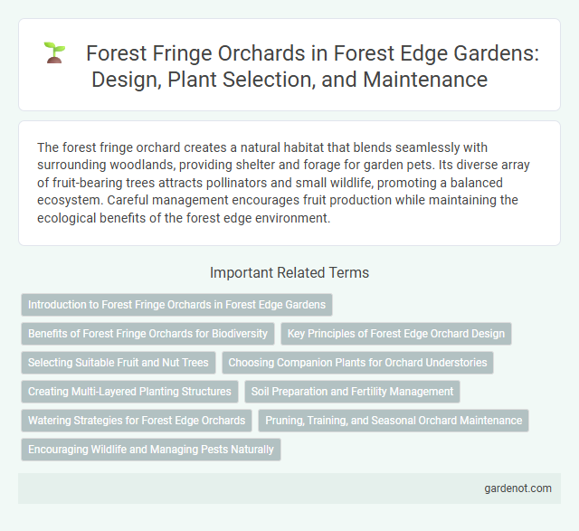 Forest Fringe Orchards in Forest Edge Gardens: Design, Plant Selection, and Maintenance