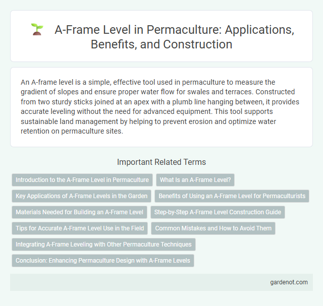 A-Frame Level in Permaculture: Applications, Benefits, and Construction