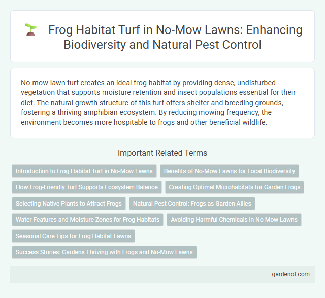 Frog Habitat Turf in No-Mow Lawns: Enhancing Biodiversity and Natural Pest Control