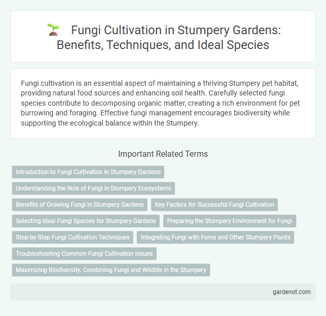 Fungi Cultivation in Stumpery Gardens: Benefits, Techniques, and Ideal Species
