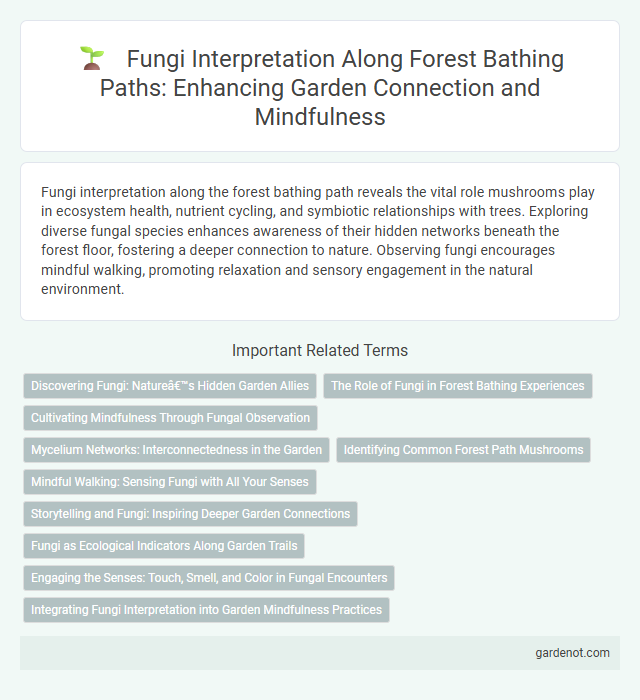 Fungi Interpretation Along Forest Bathing Paths: Enhancing Garden Connection and Mindfulness