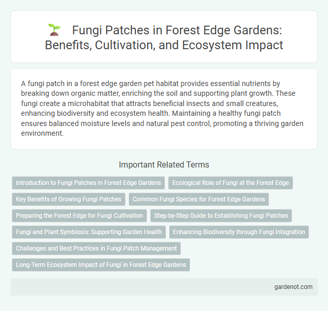 Fungi Patches in Forest Edge Gardens: Benefits, Cultivation, and Ecosystem Impact