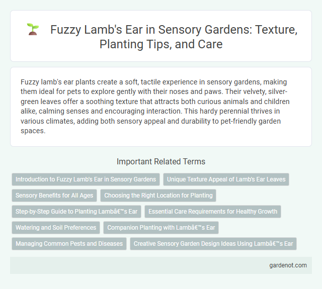 Fuzzy Lamb's Ear in Sensory Gardens: Texture, Planting Tips, and Care