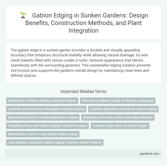 Gabion Edging in Sunken Gardens: Design Benefits, Construction Methods, and Plant Integration