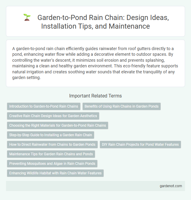 Garden-to-Pond Rain Chain: Design Ideas, Installation Tips, and Maintenance