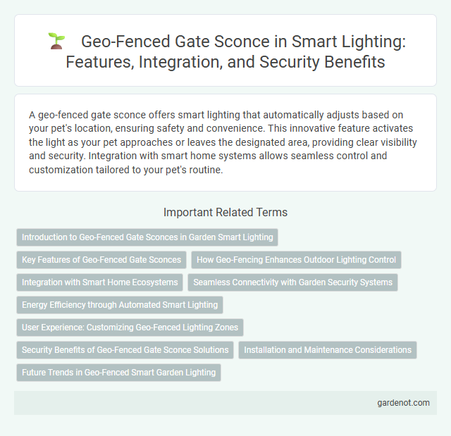 Geo-Fenced Gate Sconce in Smart Lighting: Features, Integration, and Security Benefits