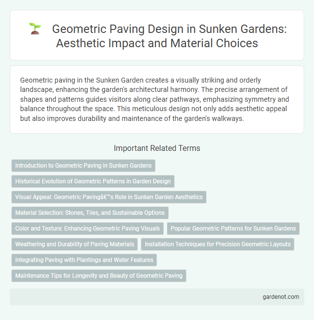 Geometric Paving Design in Sunken Gardens: Aesthetic Impact and Material Choices