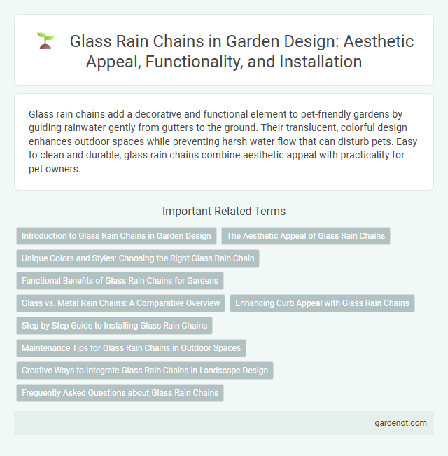 Glass Rain Chains in Garden Design: Aesthetic Appeal, Functionality, and Installation