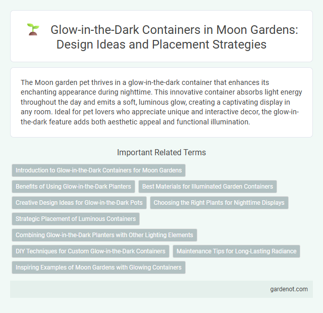 Glow-in-the-Dark Containers in Moon Gardens: Design Ideas and Placement Strategies