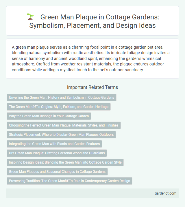 Green Man Plaque in Cottage Gardens: Symbolism, Placement, and Design Ideas