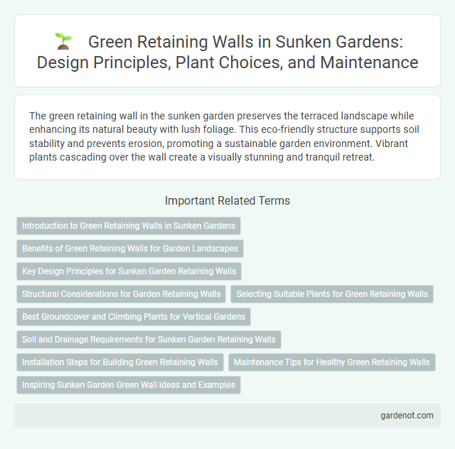 Green Retaining Walls in Sunken Gardens: Design Principles, Plant Choices, and Maintenance