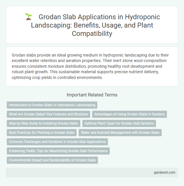 Grodan Slab Applications in Hydroponic Landscaping: Benefits, Usage, and Plant Compatibility