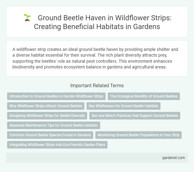 Ground Beetle Haven in Wildflower Strips: Creating Beneficial Habitats in Gardens