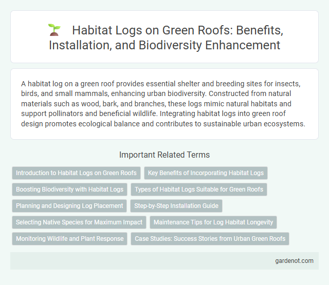 Habitat Logs on Green Roofs: Benefits, Installation, and Biodiversity Enhancement