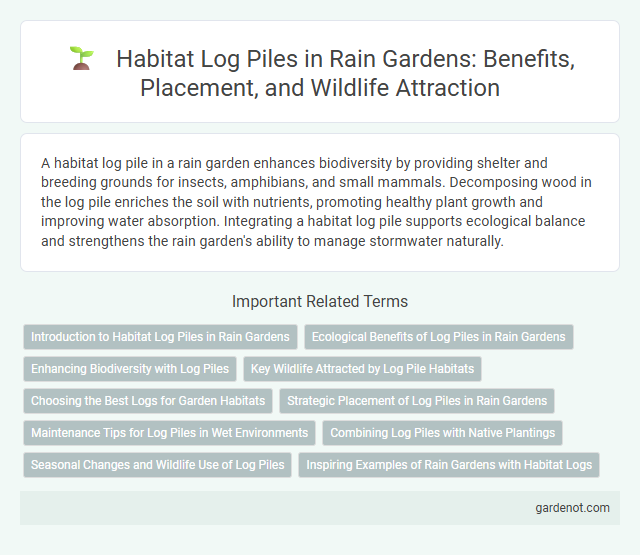 Habitat Log Piles in Rain Gardens: Benefits, Placement, and Wildlife Attraction