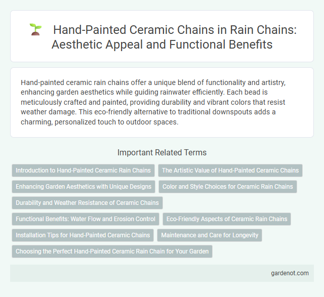 Hand-Painted Ceramic Chains in Rain Chains: Aesthetic Appeal and Functional Benefits