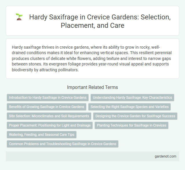 Hardy Saxifrage in Crevice Gardens: Selection, Placement, and Care