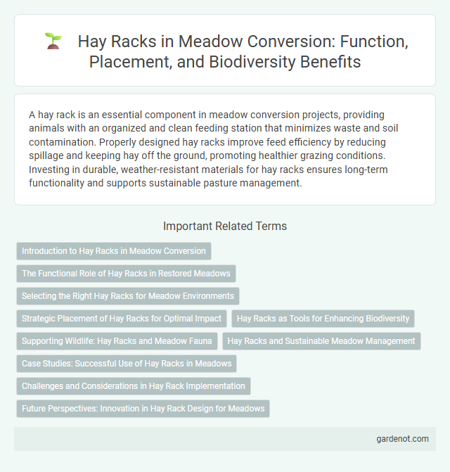 Hay Racks in Meadow Conversion: Function, Placement, and Biodiversity Benefits