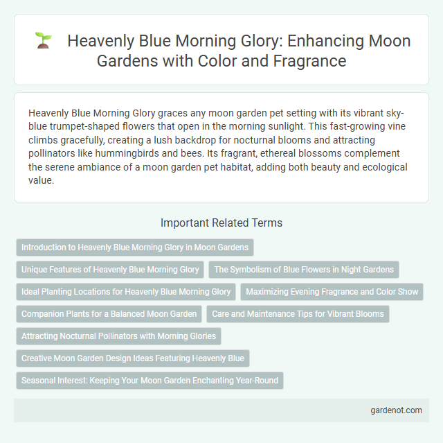 Heavenly Blue Morning Glory: Enhancing Moon Gardens with Color and Fragrance