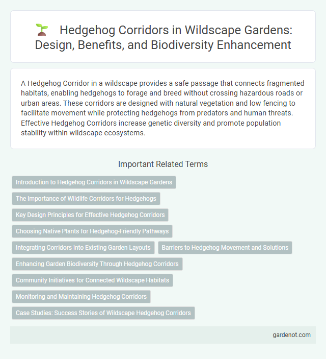 Hedgehog Corridors in Wildscape Gardens: Design, Benefits, and Biodiversity Enhancement
